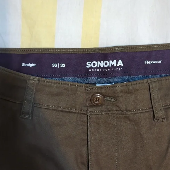 Sonoma Flexwear Straight cargo Pants, 36x32 - Picture 2 of 5